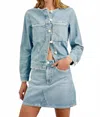 Rails Lido Denim Top In Harbor In Blue