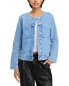 Rails Lido Floral Denim Jacket In Blue