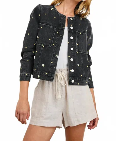 Rails Lido Jacket In Ash Black Floral
