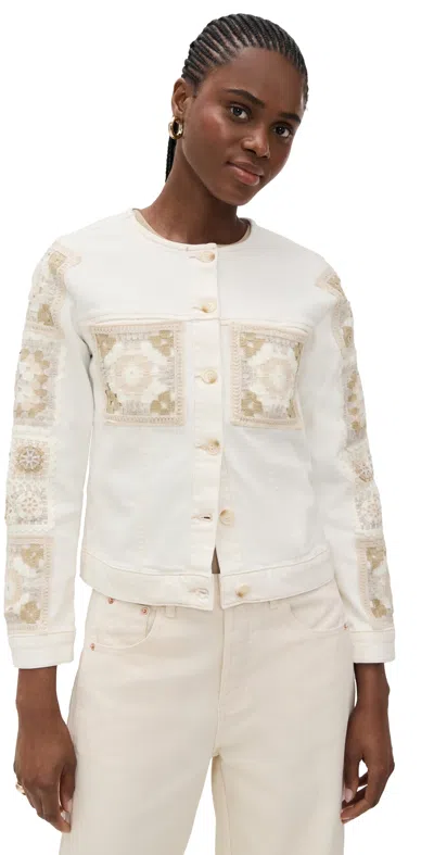 Rails Lido Jacket Vintage Ecru Crochet In White