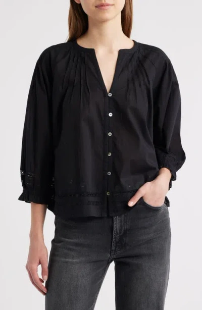 Rails Lilah Button-up Top In Black