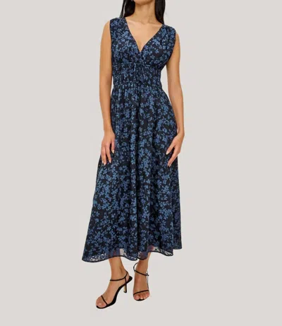 Rails Lilith Sleeveless Maxi Dress In Midnight Silhouette Floral In Multi