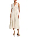 Rails Lilith Tie Front Midi Dress In Neutral
