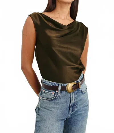 Rails Lilly Top In Dark Moss