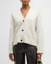 Rails Lindi Wool Cashmere V-neck Cardigan In Oatmeal
