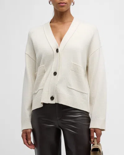 Rails Lindi Wool Cashmere V-neck Cardigan In Oatmeal