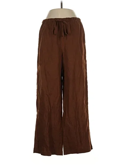 Pre-owned Rails Linen Pants In Brown