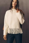 Rails Lise Wool Blend Mock Neck Sweater In White