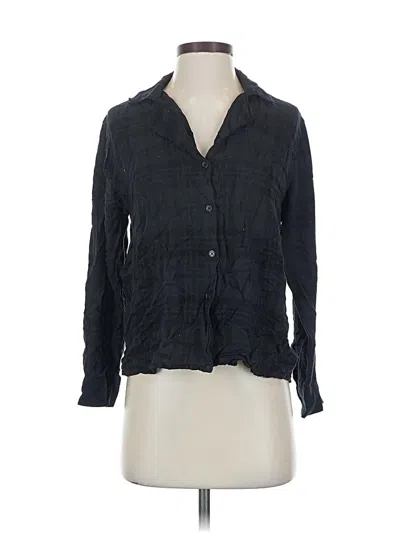 Pre-owned Rails Long Sleeve Blouse In Black