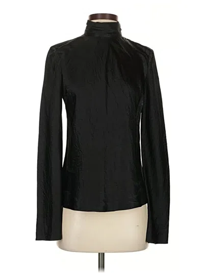 Pre-owned Rails Long Sleeve Blouse In Black