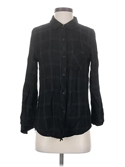 Pre-owned Rails Long Sleeve Blouse In Black
