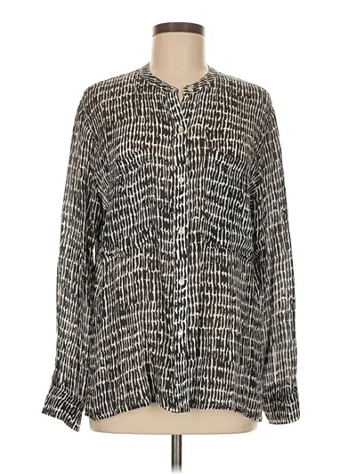 Pre-owned Rails Long Sleeve Blouse In Black