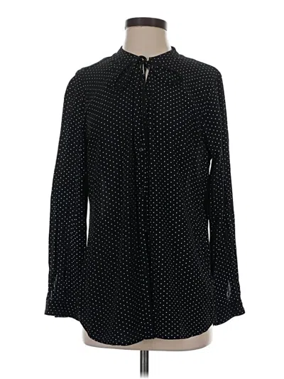 Pre-owned Rails Long Sleeve Blouse In Black