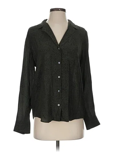 Pre-owned Rails Long Sleeve Blouse In Black