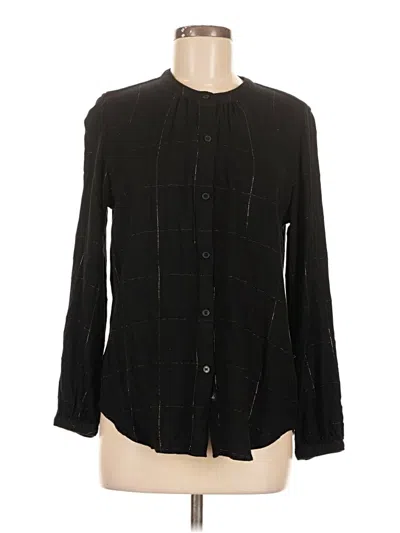 Pre-owned Rails Long Sleeve Blouse In Black