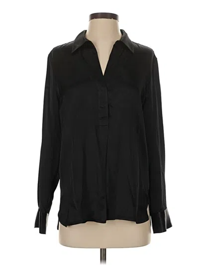 Pre-owned Rails Long Sleeve Blouse In Black