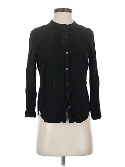 Pre-owned Rails Long Sleeve Blouse In Black