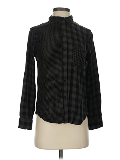 Pre-owned Rails Long Sleeve Blouse In Black