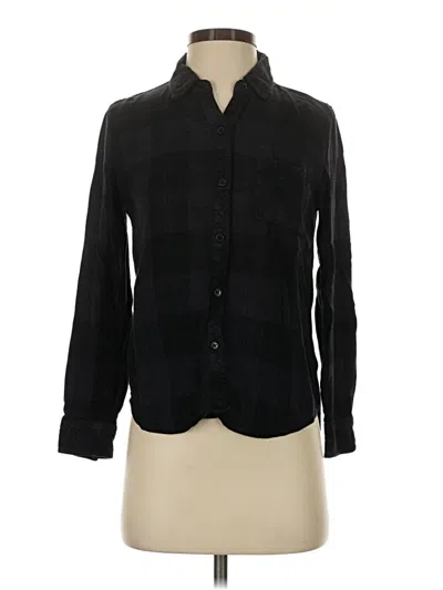 Pre-owned Rails Long Sleeve Blouse In Black