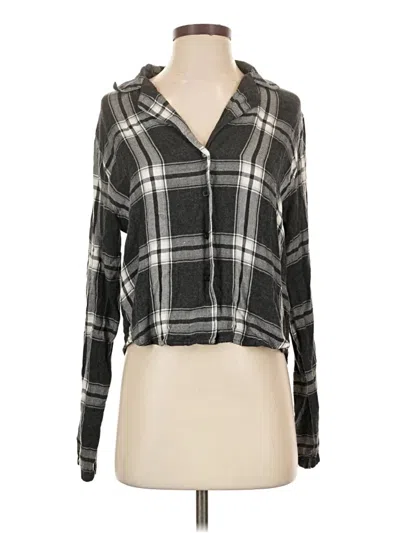 Pre-owned Rails Long Sleeve Blouse In Black