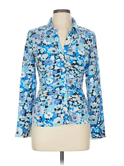 Pre-owned Rails Long Sleeve Blouse In Blue