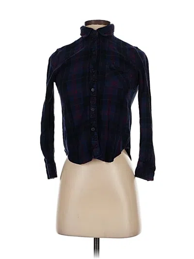 Pre-owned Rails Long Sleeve Blouse In Blue