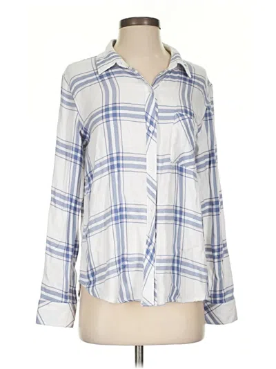 Pre-owned Rails Long Sleeve Blouse In Blue