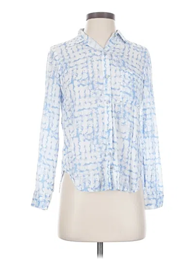 Pre-owned Rails Long Sleeve Blouse In Blue
