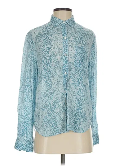 Pre-owned Rails Long Sleeve Blouse In Blue
