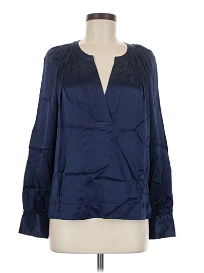 Pre-owned Rails Long Sleeve Blouse In Blue