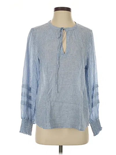 Pre-owned Rails Long Sleeve Blouse In Blue