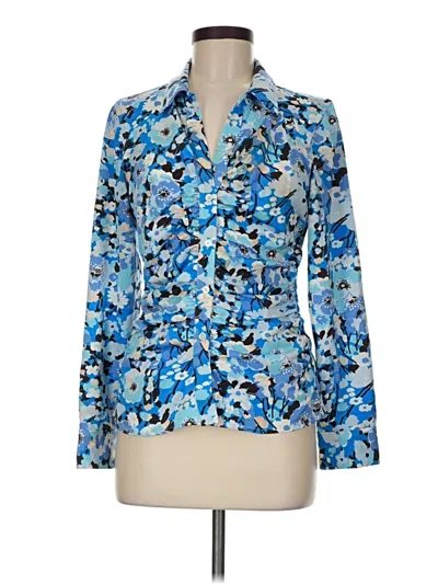 Pre-owned Rails Long Sleeve Blouse In Blue