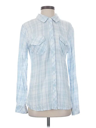 Pre-owned Rails Long Sleeve Blouse In Blue