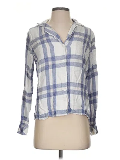 Pre-owned Rails Long Sleeve Blouse In Blue