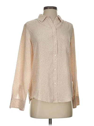 Pre-owned Rails Long Sleeve Blouse In Brown