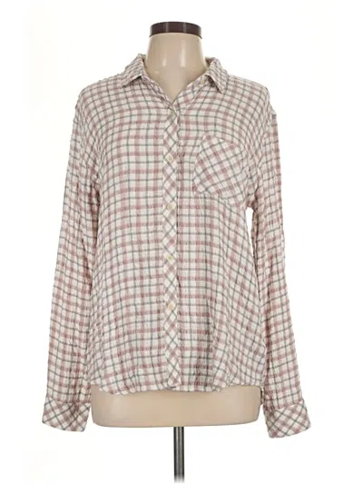 Pre-owned Rails Long Sleeve Blouse In Brown