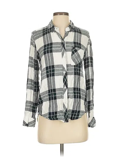 Pre-owned Rails Long Sleeve Blouse In Gray