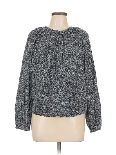 Pre-owned Rails Long Sleeve Blouse In Gray