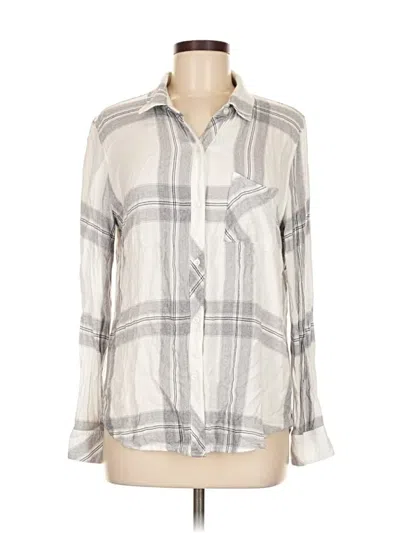 Pre-owned Rails Long Sleeve Blouse In Gray