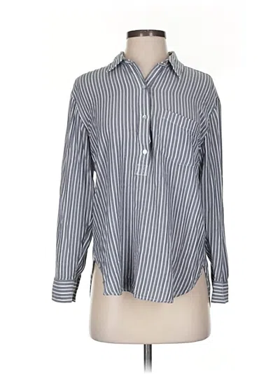 Pre-owned Rails Long Sleeve Blouse In Gray