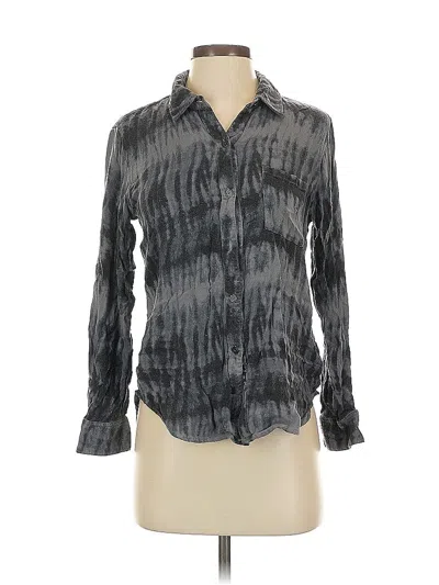 Pre-owned Rails Long Sleeve Blouse In Gray