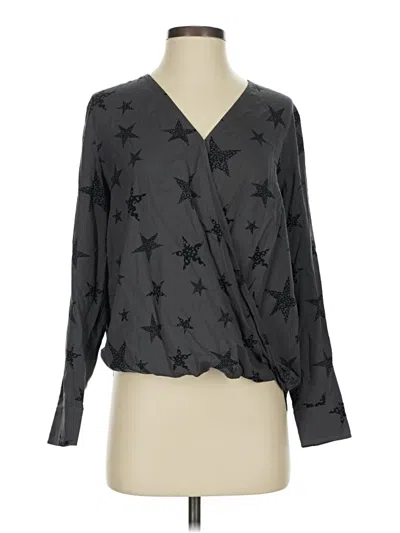 Pre-owned Rails Long Sleeve Blouse In Gray