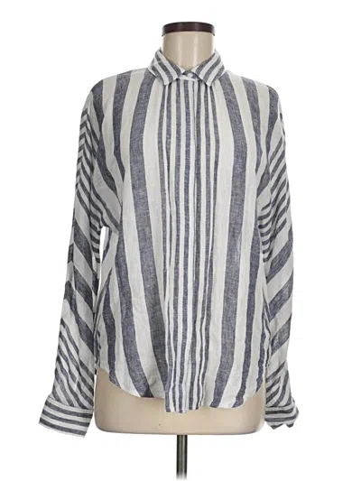 Pre-owned Rails Long Sleeve Blouse In Gray