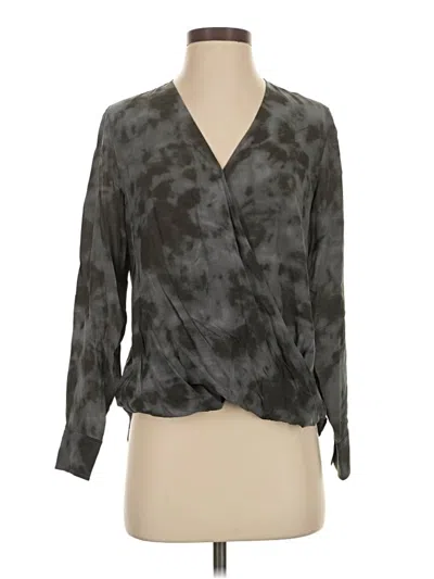 Pre-owned Rails Long Sleeve Blouse In Gray
