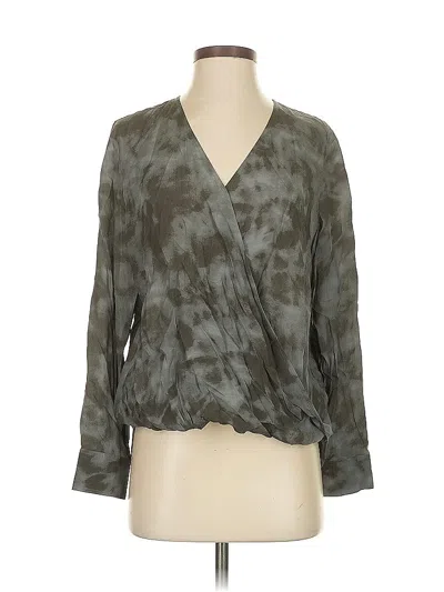 Pre-owned Rails Long Sleeve Blouse In Gray