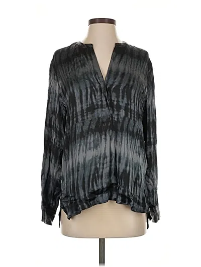 Pre-owned Rails Long Sleeve Blouse In Gray