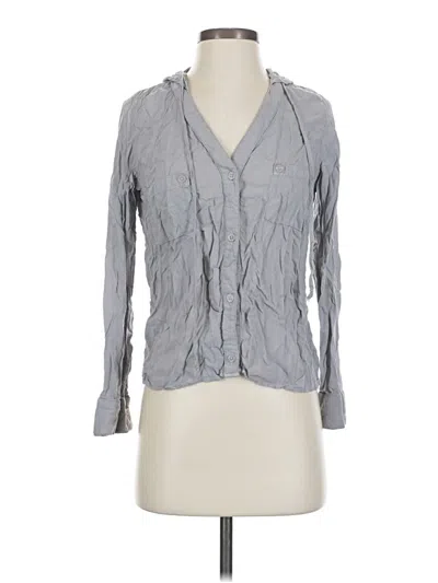 Pre-owned Rails Long Sleeve Blouse In Gray