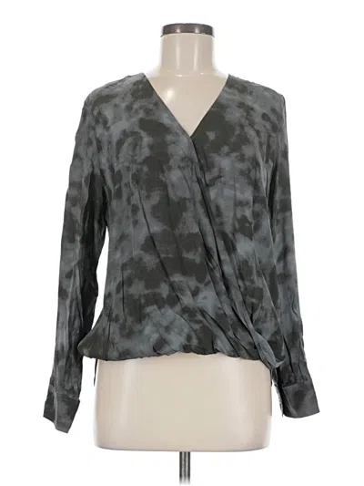 Pre-owned Rails Long Sleeve Blouse In Gray