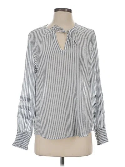 Pre-owned Rails Long Sleeve Blouse In Gray
