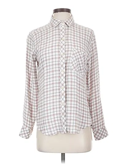 Pre-owned Rails Long Sleeve Blouse In Gray